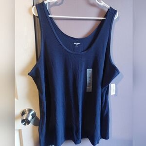 Old Navy Women's 4X Dark Blue Tank Top